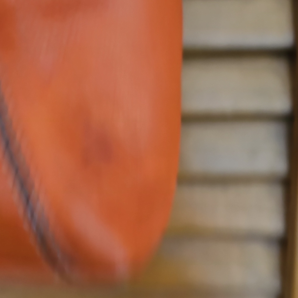 Vintage Elegant Orange genuine Leather Shoulder Bag multi compartments soft - Picture 5 of 14